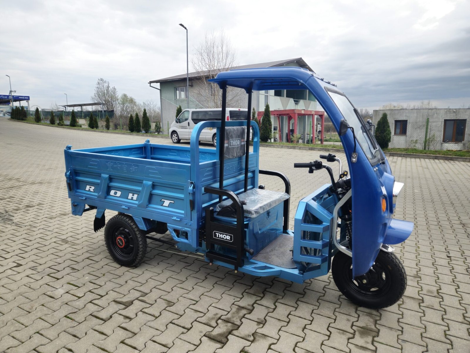 Triciclu electric 1200W Thor Magnum Plus fara permis 60V45Ah 25km/h cu basculare hidraulica TRANSPORT GRATUIT - imagine 10
