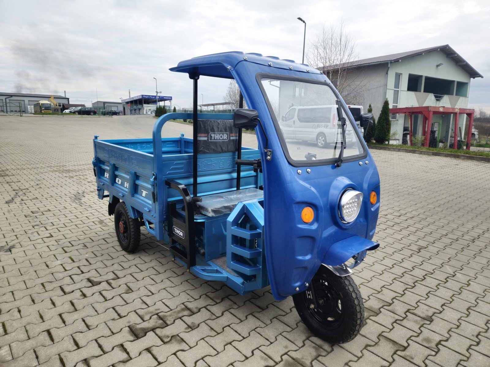 Triciclu electric 1200W Thor Magnum Plus fara permis 60V45Ah 25km/h cu basculare hidraulica TRANSPORT GRATUIT - imagine 11