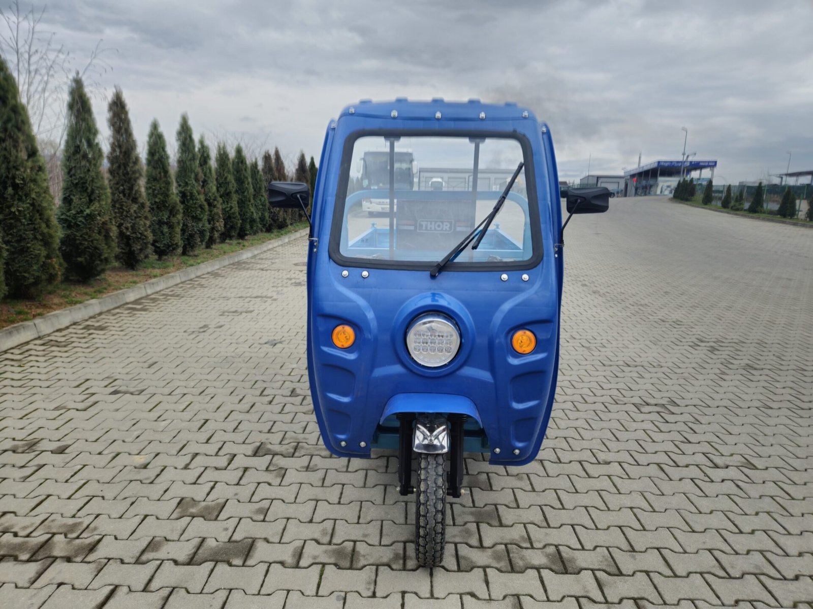 Triciclu electric 1200W Thor Magnum Plus fara permis 60V45Ah 25km/h cu basculare hidraulica TRANSPORT GRATUIT - imagine 12