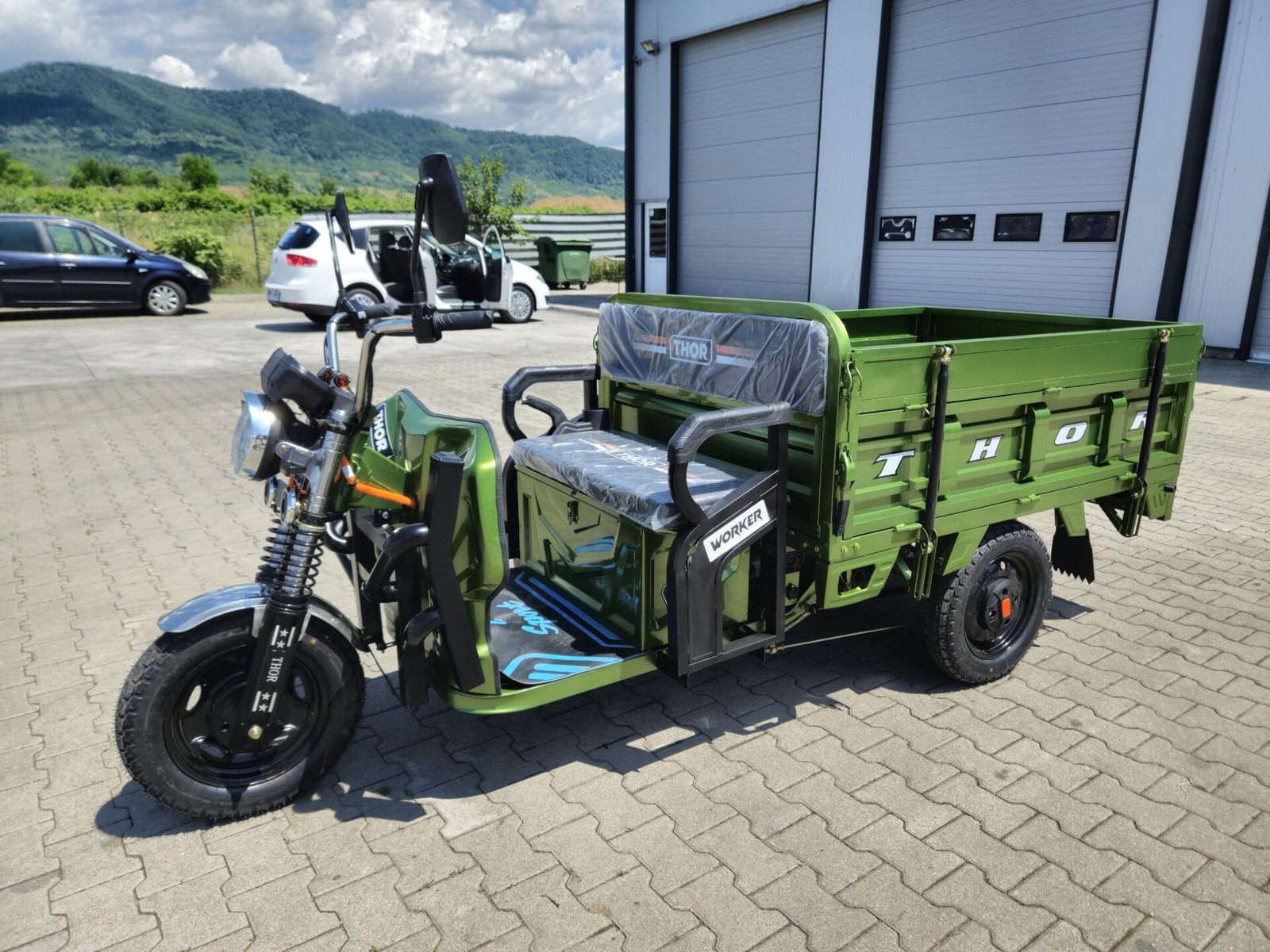 Triciclu electric 1000W Thor WORKER fara permis 60V32Ah 25km/h TRANSPORT GRATUIT - imagine 12