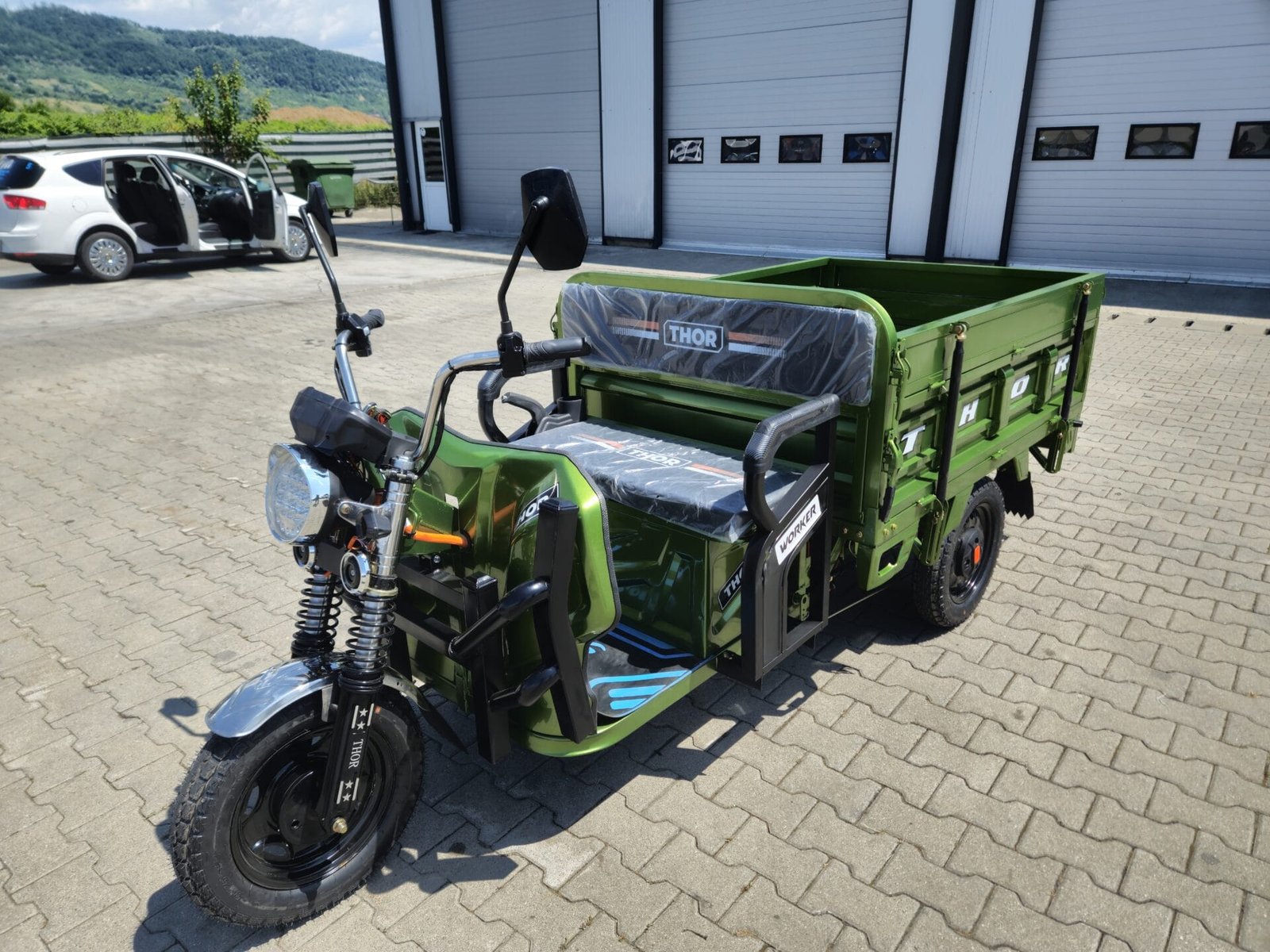 Triciclu electric 1000W Thor WORKER fara permis 60V32Ah 25km/h TRANSPORT GRATUIT - imagine 13