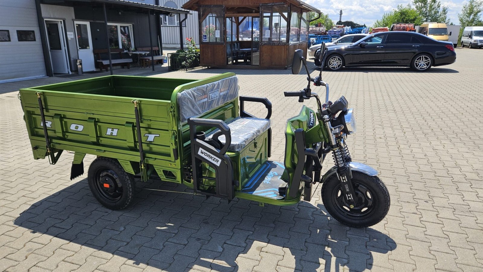 Triciclu electric 1000W Thor WORKER fara permis 60V32Ah 25km/h TRANSPORT GRATUIT - imagine 17