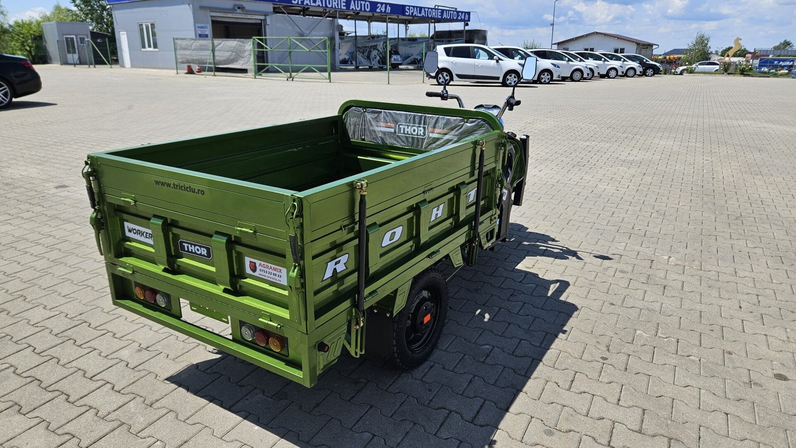 Triciclu electric 1000W Thor WORKER fara permis 60V32Ah 25km/h TRANSPORT GRATUIT - imagine 20