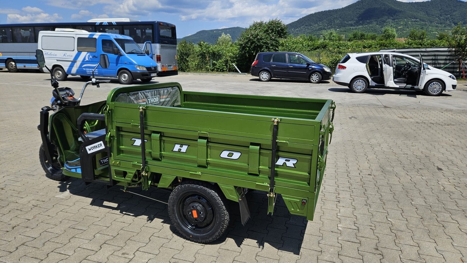 Triciclu electric 1000W Thor WORKER fara permis 60V32Ah 25km/h TRANSPORT GRATUIT - imagine 23