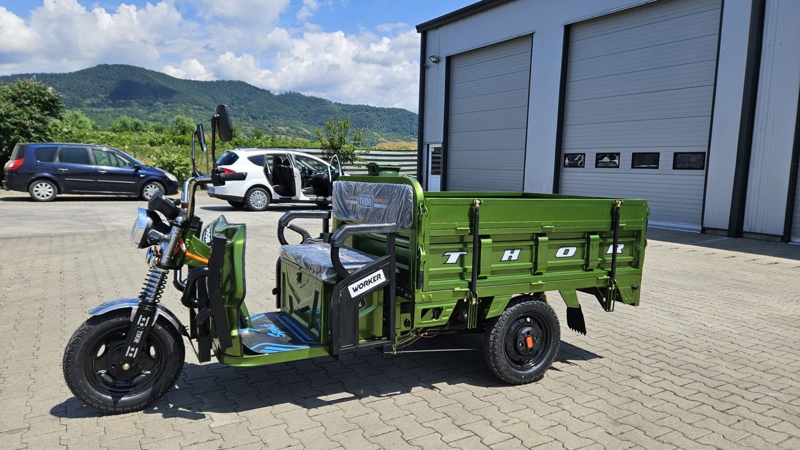 Triciclu electric 1000W Thor WORKER fara permis 60V32Ah 25km/h TRANSPORT GRATUIT - imagine 25