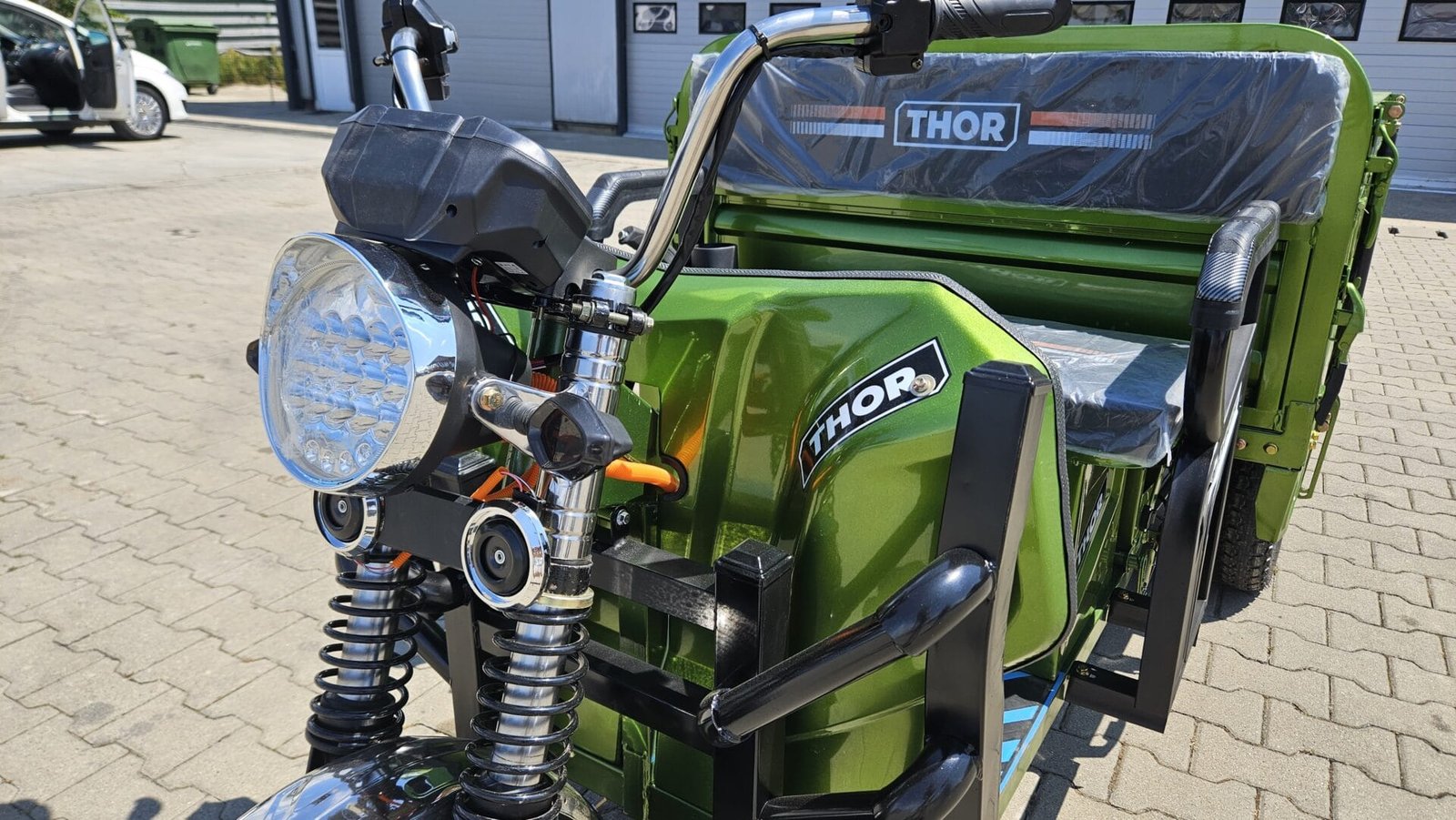 Triciclu electric 1000W Thor WORKER fara permis 60V32Ah 25km/h TRANSPORT GRATUIT - imagine 27