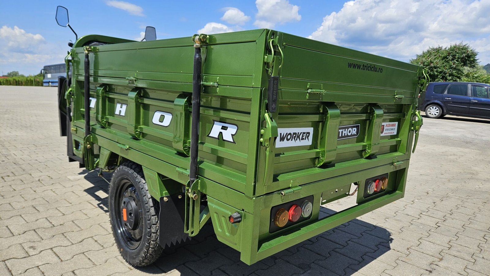 Triciclu electric 1000W Thor WORKER fara permis 60V32Ah 25km/h TRANSPORT GRATUIT - imagine 31