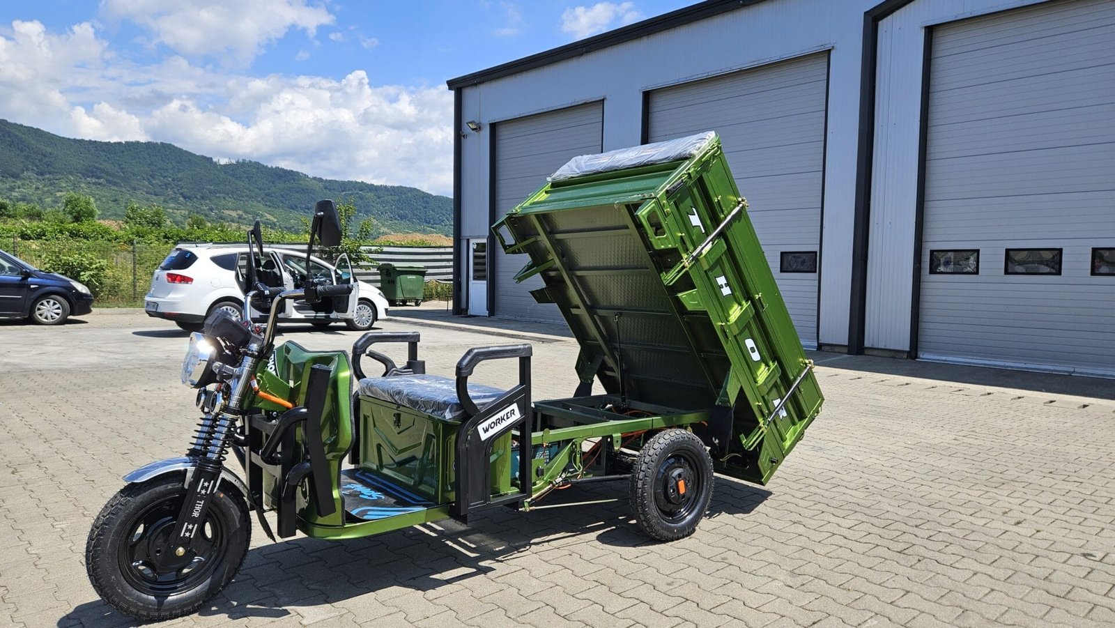 Triciclu electric 1000W Thor WORKER fara permis 60V32Ah 25km/h TRANSPORT GRATUIT - imagine 34