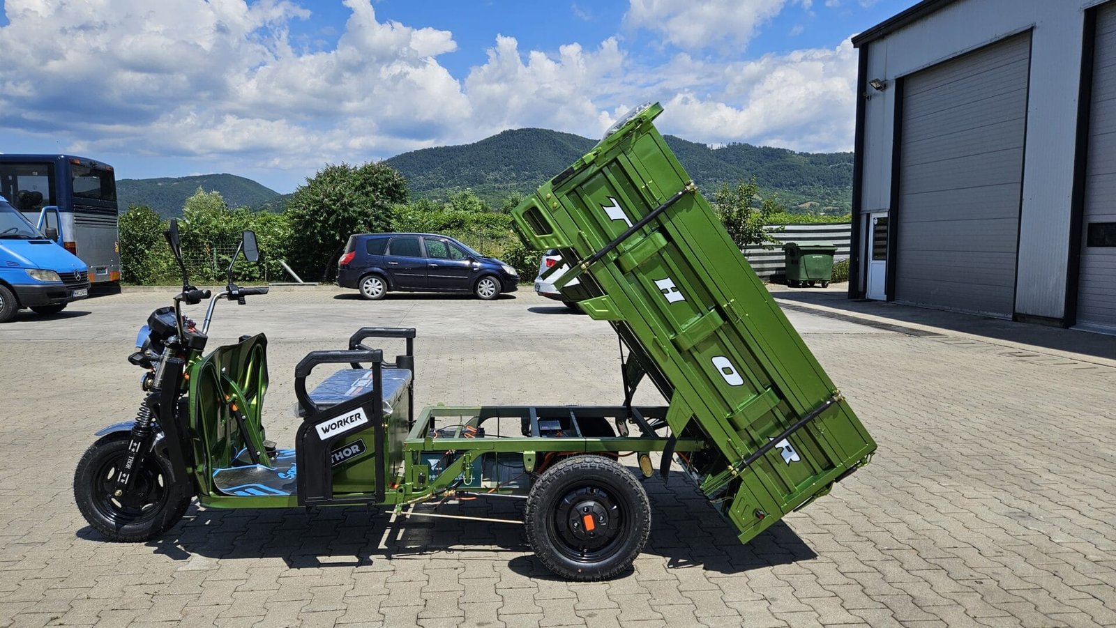 Triciclu electric 1000W Thor WORKER fara permis 60V32Ah 25km/h TRANSPORT GRATUIT - imagine 35