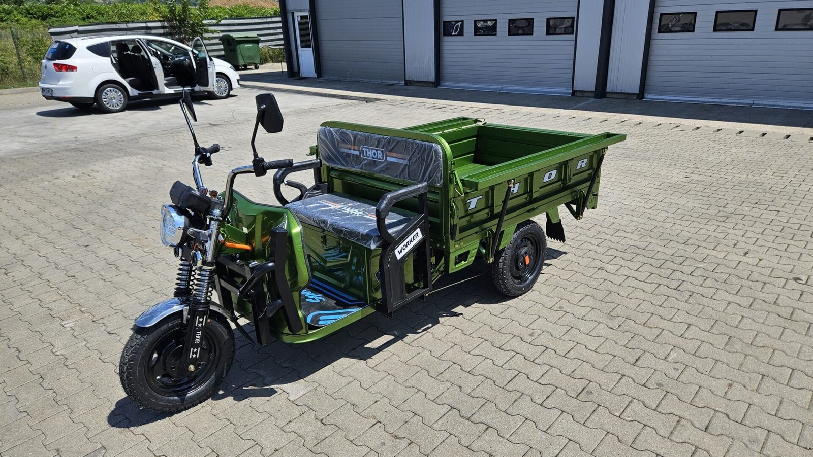 Triciclu electric 1000W Thor WORKER fara permis 60V32Ah 25km/h TRANSPORT GRATUIT - imagine 40