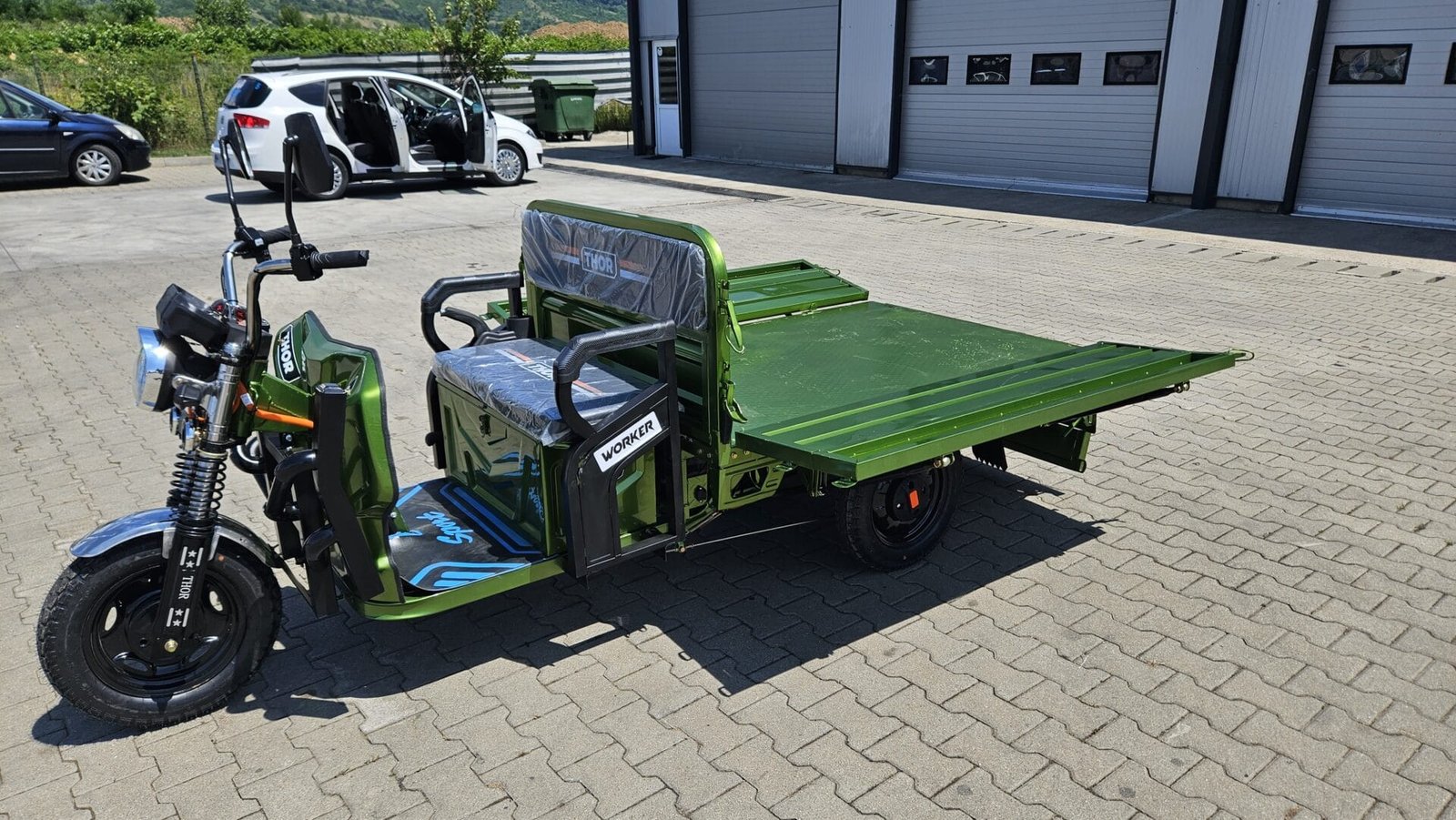 Triciclu electric 1000W Thor WORKER fara permis 60V32Ah 25km/h TRANSPORT GRATUIT - imagine 45