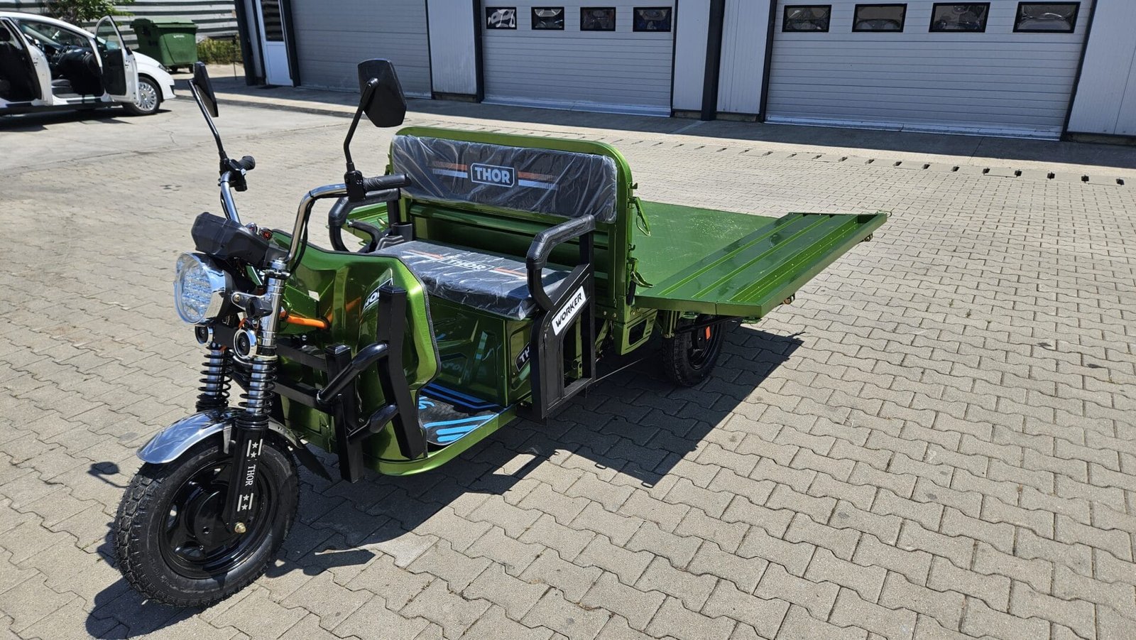 Triciclu electric 1000W Thor WORKER fara permis 60V32Ah 25km/h TRANSPORT GRATUIT - imagine 46