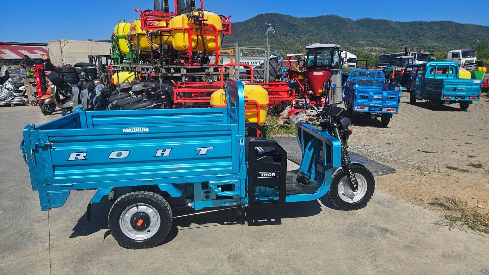 Triciclu electric 1200W Thor Magnum3 fara permis 60V45Ah 25km/h cu basculare hidraulica TRANSPORT GRATUIT - imagine 15