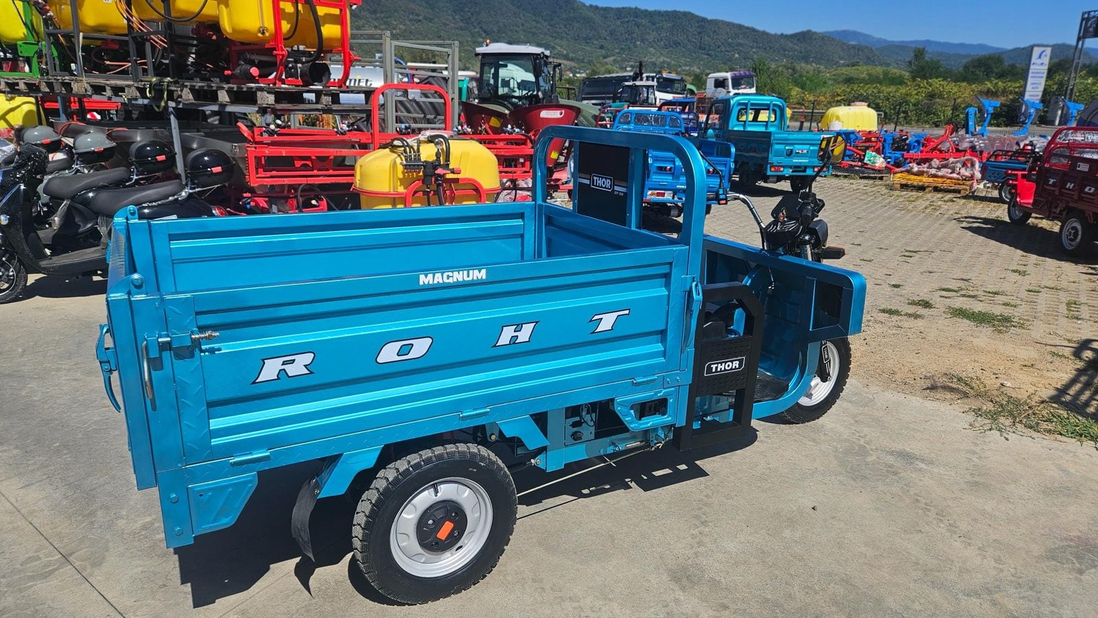 Triciclu electric 1200W Thor Magnum3 fara permis 60V45Ah 25km/h cu basculare hidraulica TRANSPORT GRATUIT - imagine 14
