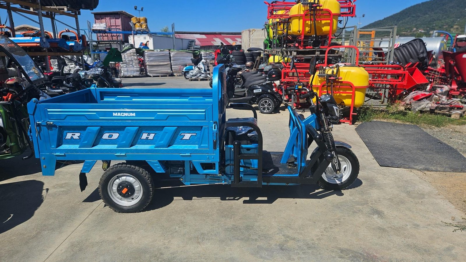 Triciclu electric 1200W Thor Magnum2 fara permis 60V45Ah 25km/h cu basculare hidraulica TRANSPORT GRATUIT - imagine 17