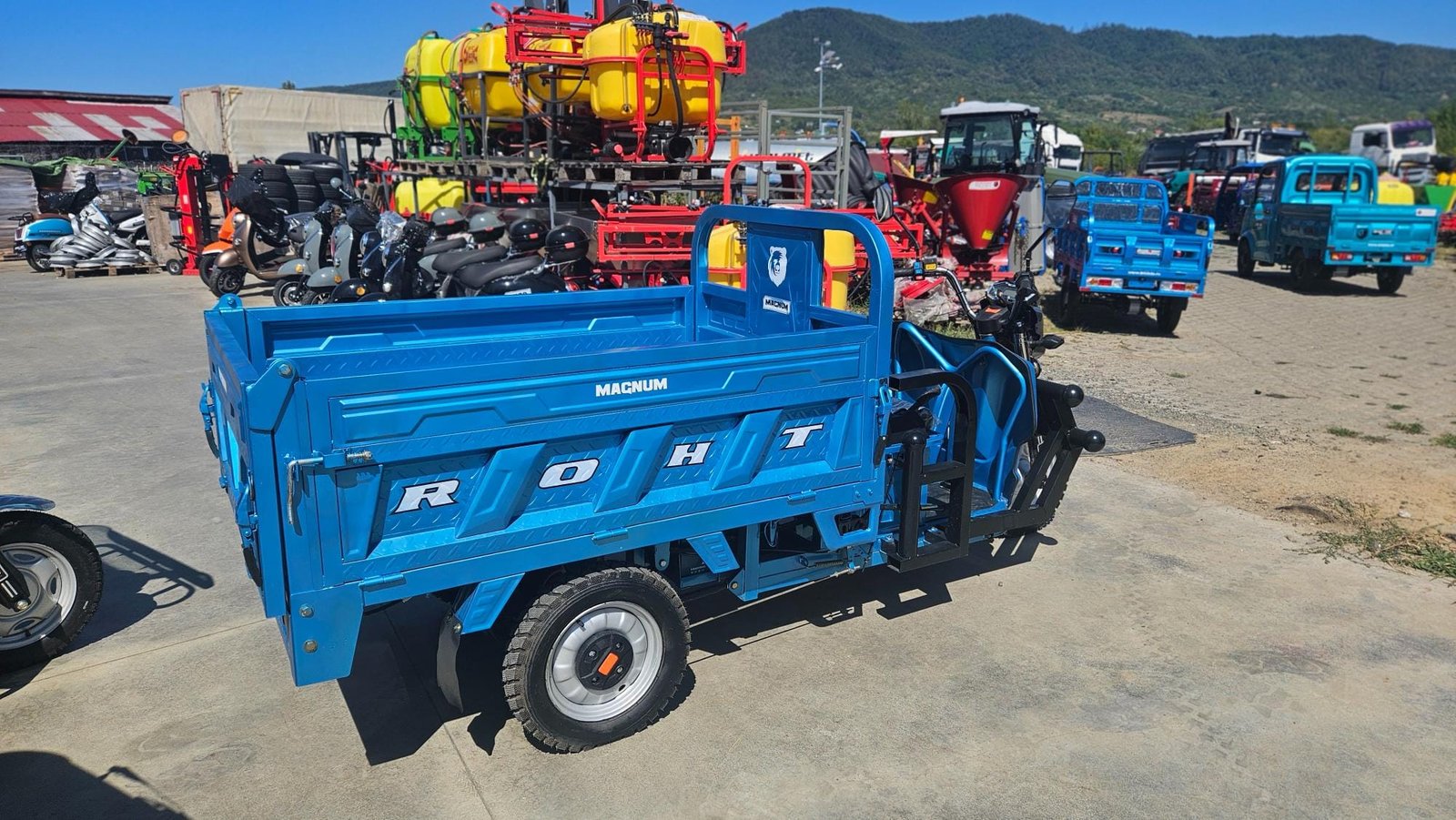 Triciclu electric 1200W Thor Magnum2 fara permis 60V45Ah 25km/h cu basculare hidraulica TRANSPORT GRATUIT - imagine 16