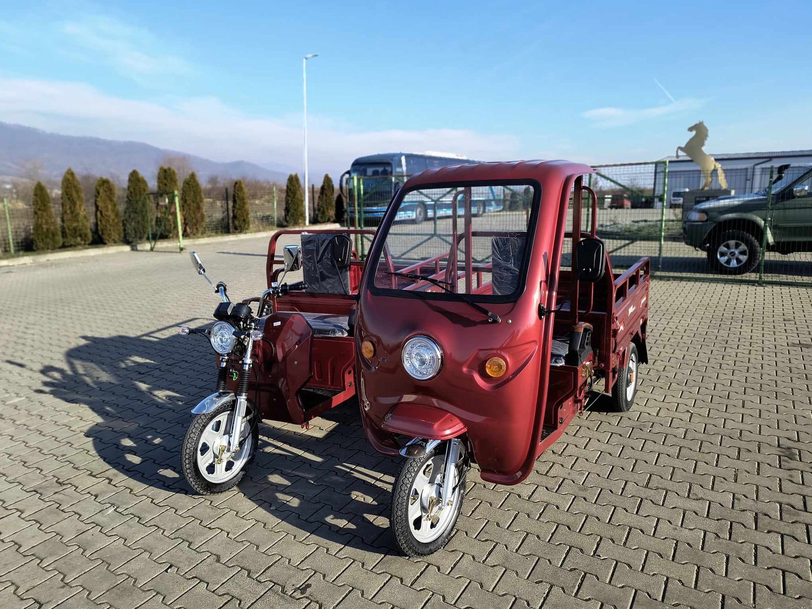 Triciclu electric 1200W Thor STAR Plus visiniu fara permis 60V45Ah 25km/h cu CIV inclus TRANSPORT GRATUIT - imagine 11