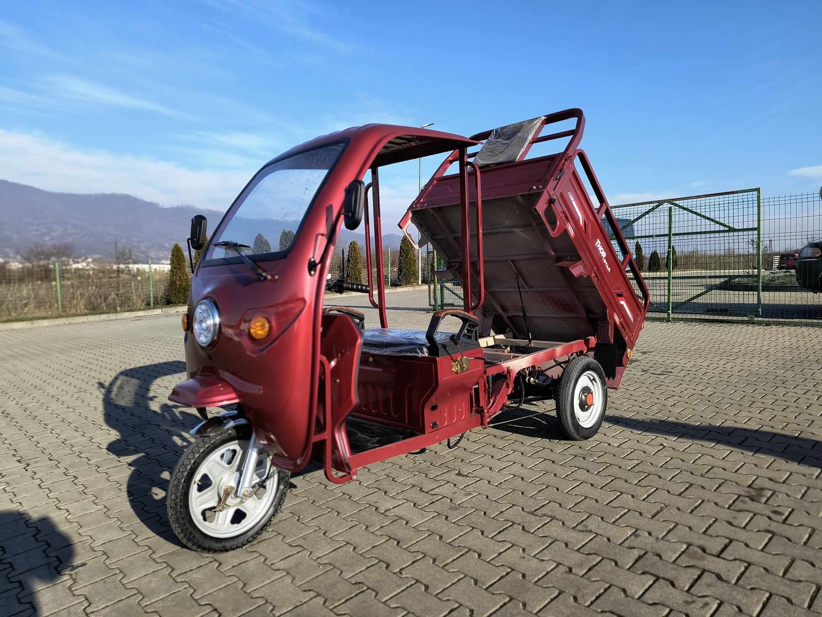 Triciclu electric 1200W Thor STAR Plus visiniu fara permis 60V45Ah 25km/h cu CIV inclus TRANSPORT GRATUIT - imagine 13