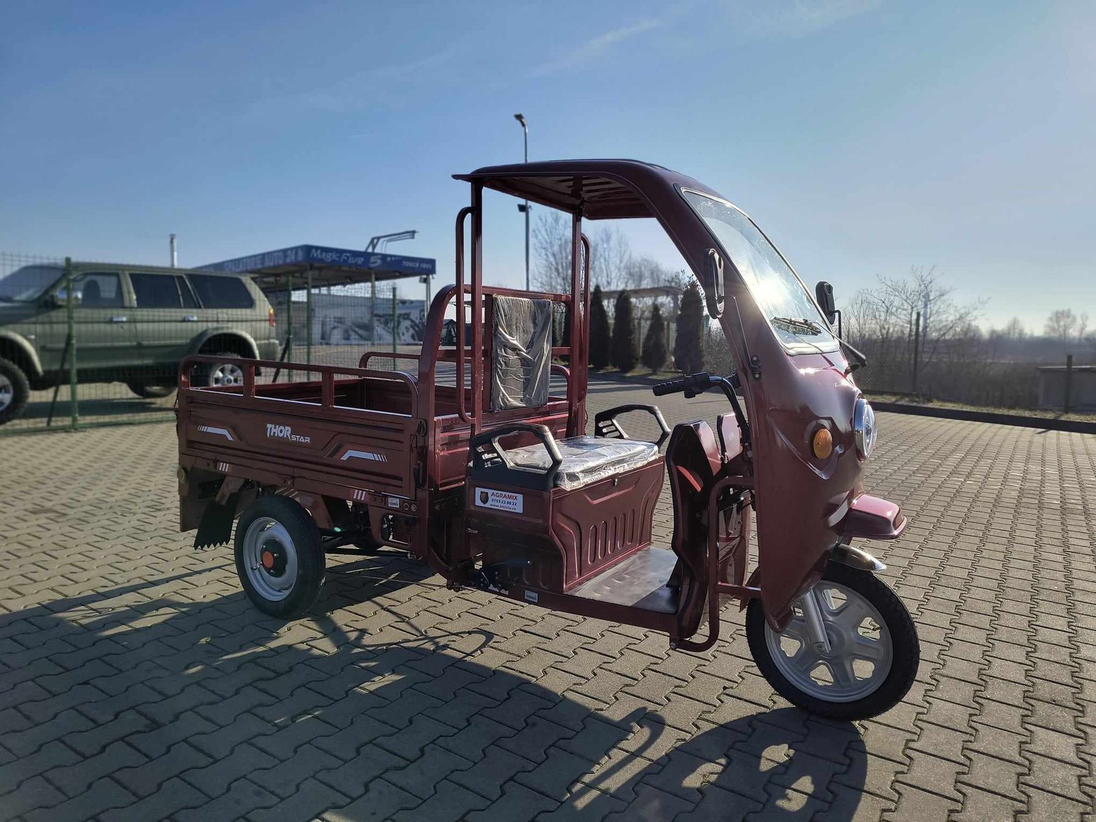 Triciclu electric 1200W Thor STAR Plus visiniu fara permis 60V45Ah 25km/h cu CIV inclus TRANSPORT GRATUIT - imagine 14
