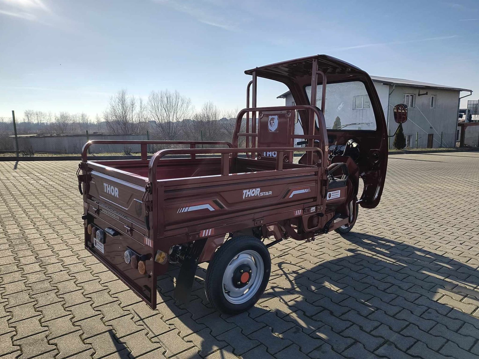 Triciclu electric 1200W Thor STAR Plus visiniu fara permis 60V45Ah 25km/h cu CIV inclus TRANSPORT GRATUIT - imagine 5