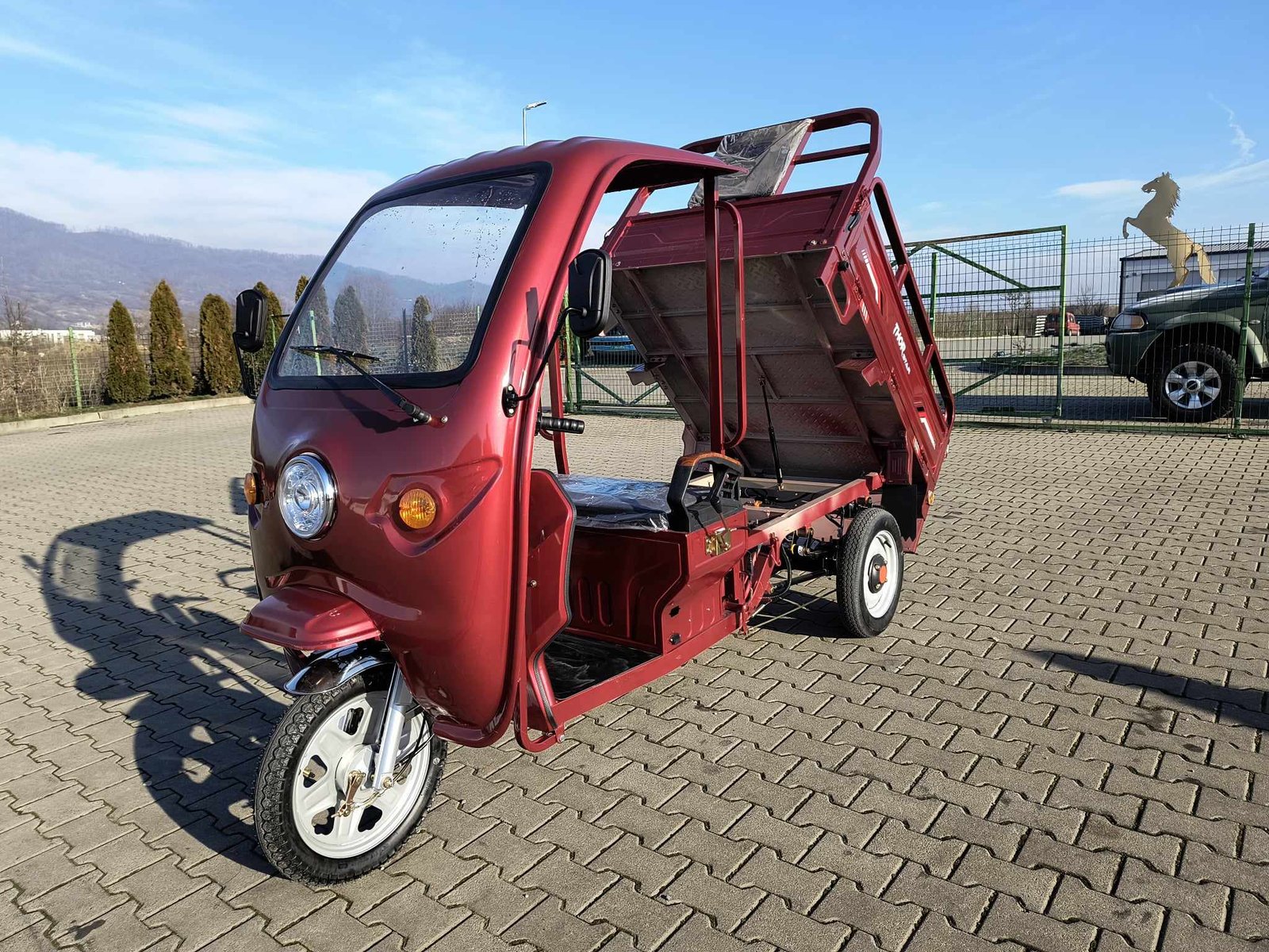 Triciclu electric 1200W Thor STAR Plus visiniu fara permis 60V45Ah 25km/h cu CIV inclus TRANSPORT GRATUIT - imagine 16