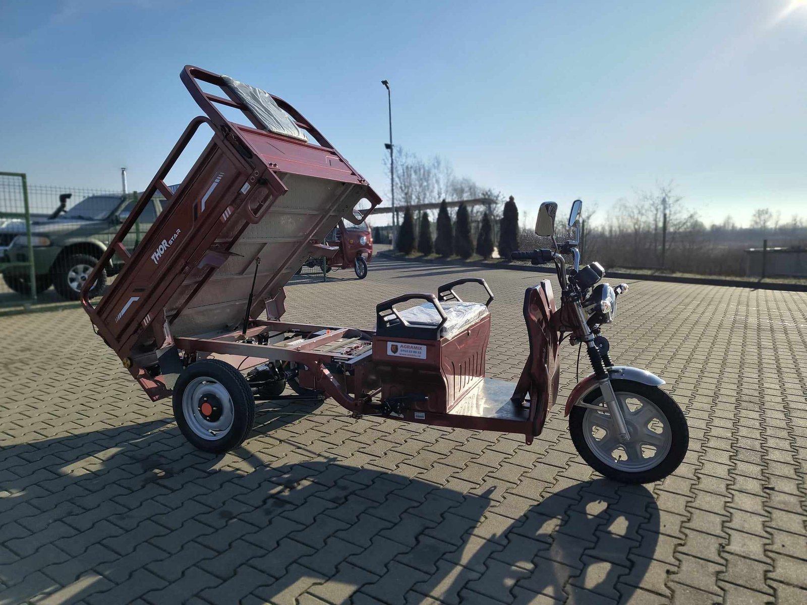 Triciclu electric 1200W Thor STAR visiniu fara permis 60V45Ah 25km/h cu CIV inclus TRANSPORT GRATUIT - imagine 6