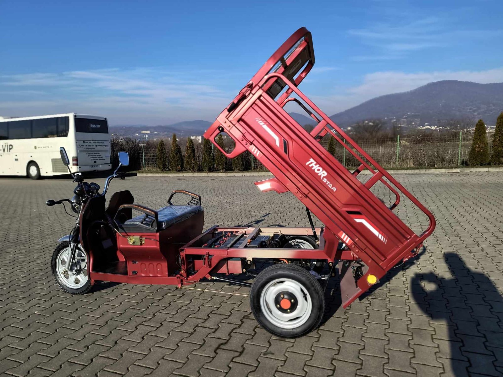 Triciclu electric 1200W Thor STAR visiniu fara permis 60V45Ah 25km/h cu CIV inclus TRANSPORT GRATUIT - imagine 15
