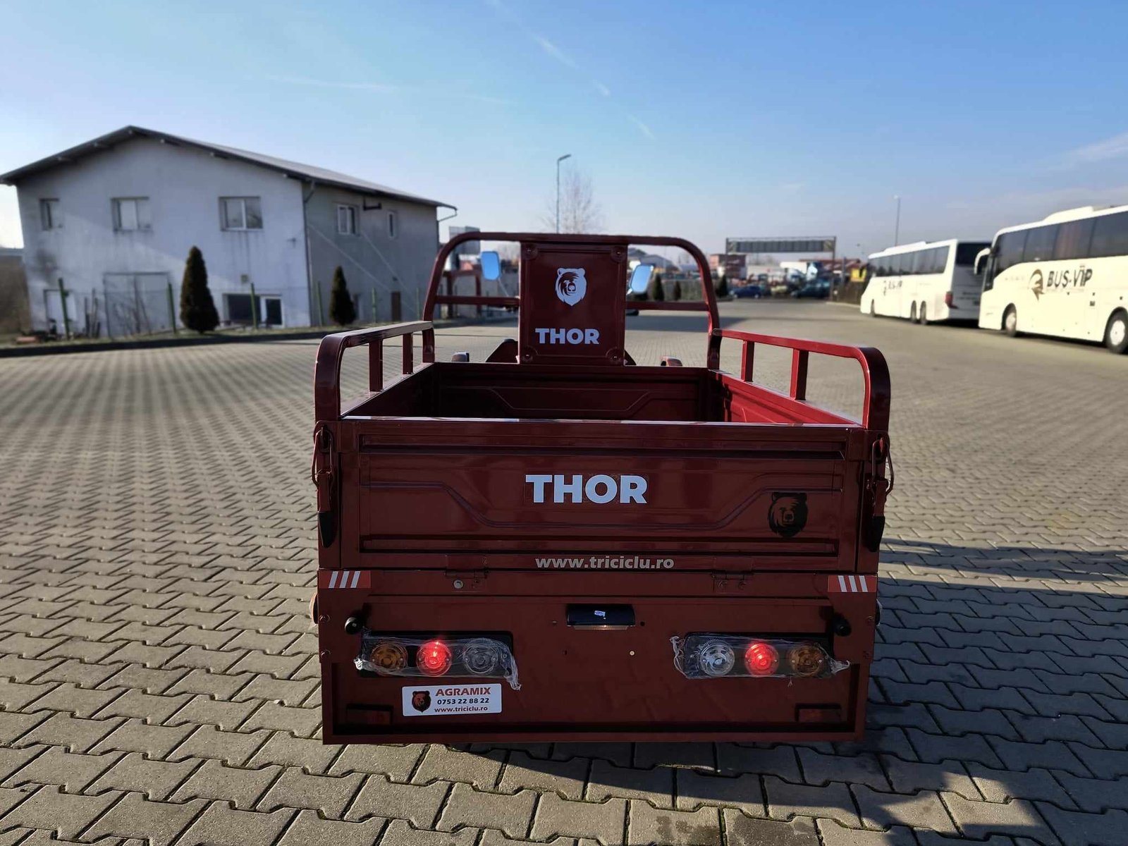 Triciclu electric 1200W Thor STAR visiniu fara permis 60V45Ah 25km/h cu CIV inclus TRANSPORT GRATUIT - imagine 8