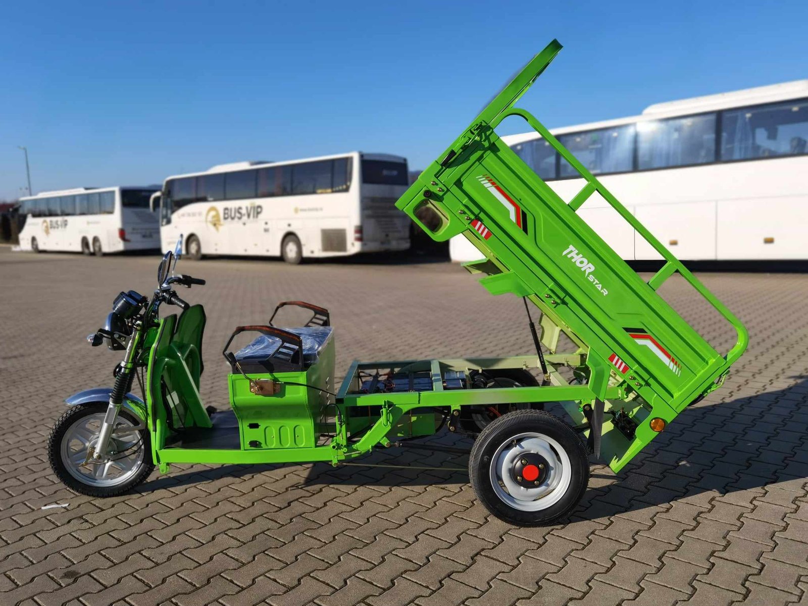 Triciclu electric 1200W Thor STAR verde fara permis 60V45Ah 25km/h cu CIV inclus TRANSPORT GRATUIT - imagine 2