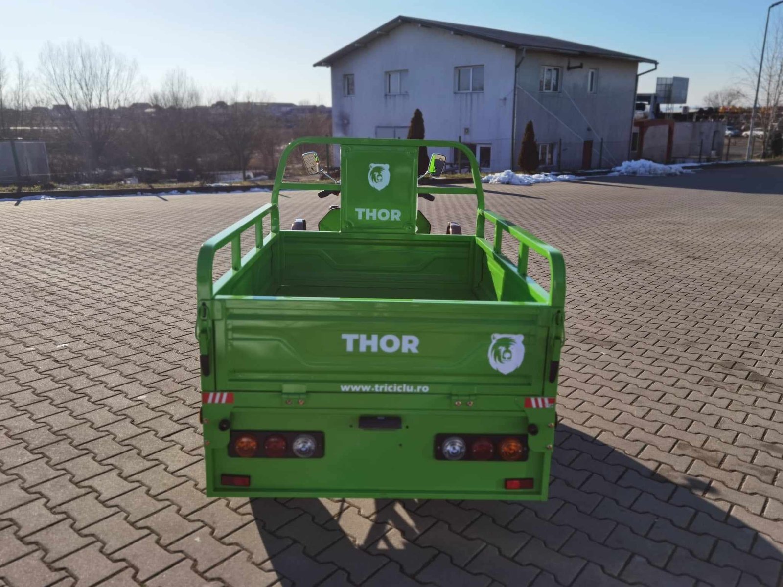 Triciclu electric 1200W Thor STAR verde fara permis 60V45Ah 25km/h cu CIV inclus TRANSPORT GRATUIT - imagine 3