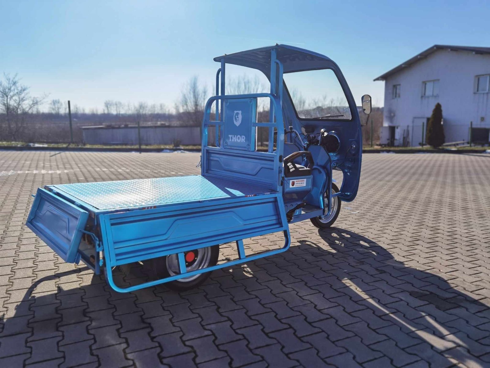 Triciclu electric 1200W Thor STAR Plus albastru fara permis 60V45Ah 25km/h cu CIV inclus TRANSPORT GRATUIT - imagine 4