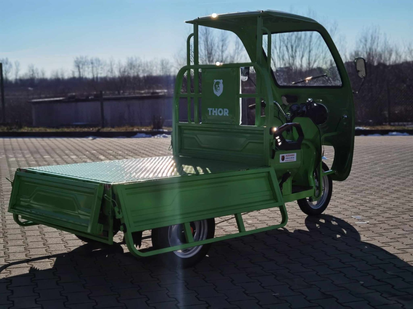 Triciclu electric 1200W Thor STAR Plus verde fara permis 60V45Ah 25km/h cu CIV inclus TRANSPORT GRATUIT - imagine 6