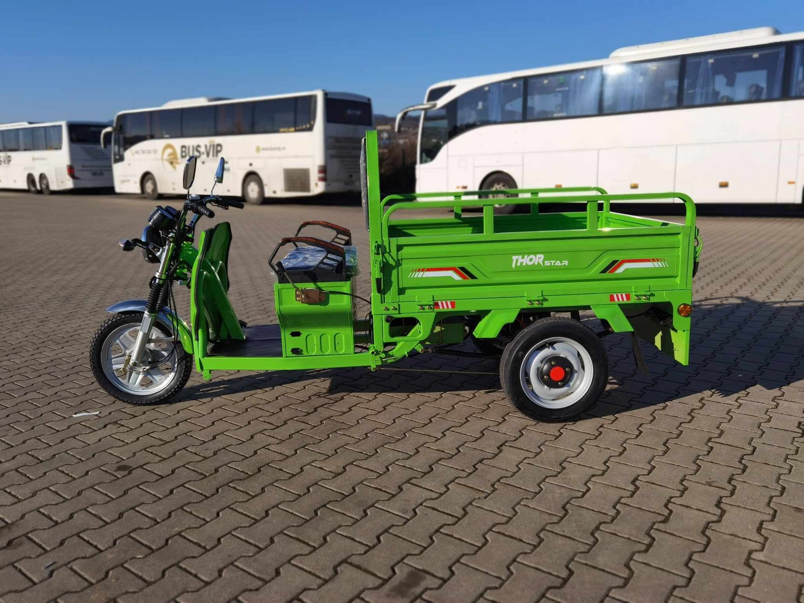Triciclu electric 1200W Thor STAR verde fara permis 60V45Ah 25km/h cu CIV inclus TRANSPORT GRATUIT - imagine 5