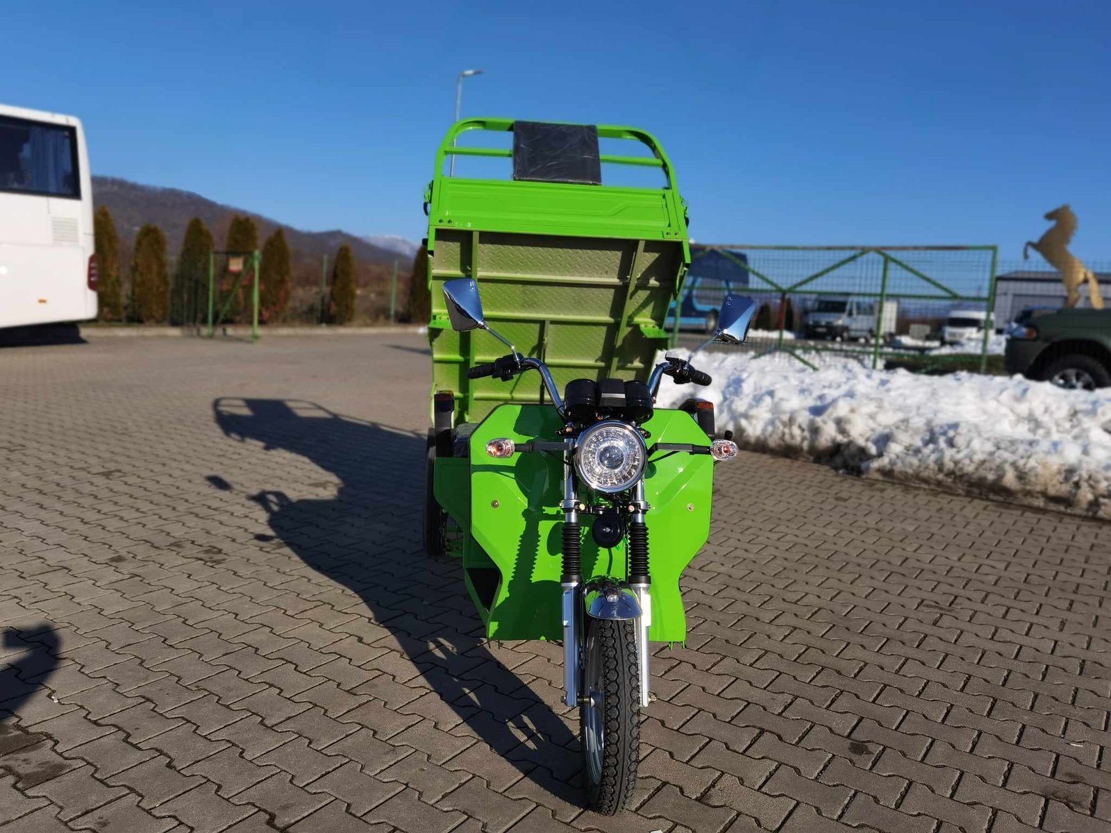 Triciclu electric 1200W Thor STAR verde fara permis 60V45Ah 25km/h cu CIV inclus TRANSPORT GRATUIT - imagine 9