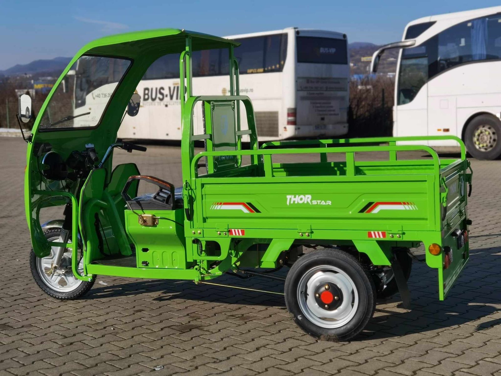 Triciclu electric 1200W Thor STAR Plus verde fara permis 60V45Ah 25km/h cu CIV inclus TRANSPORT GRATUIT - imagine 10
