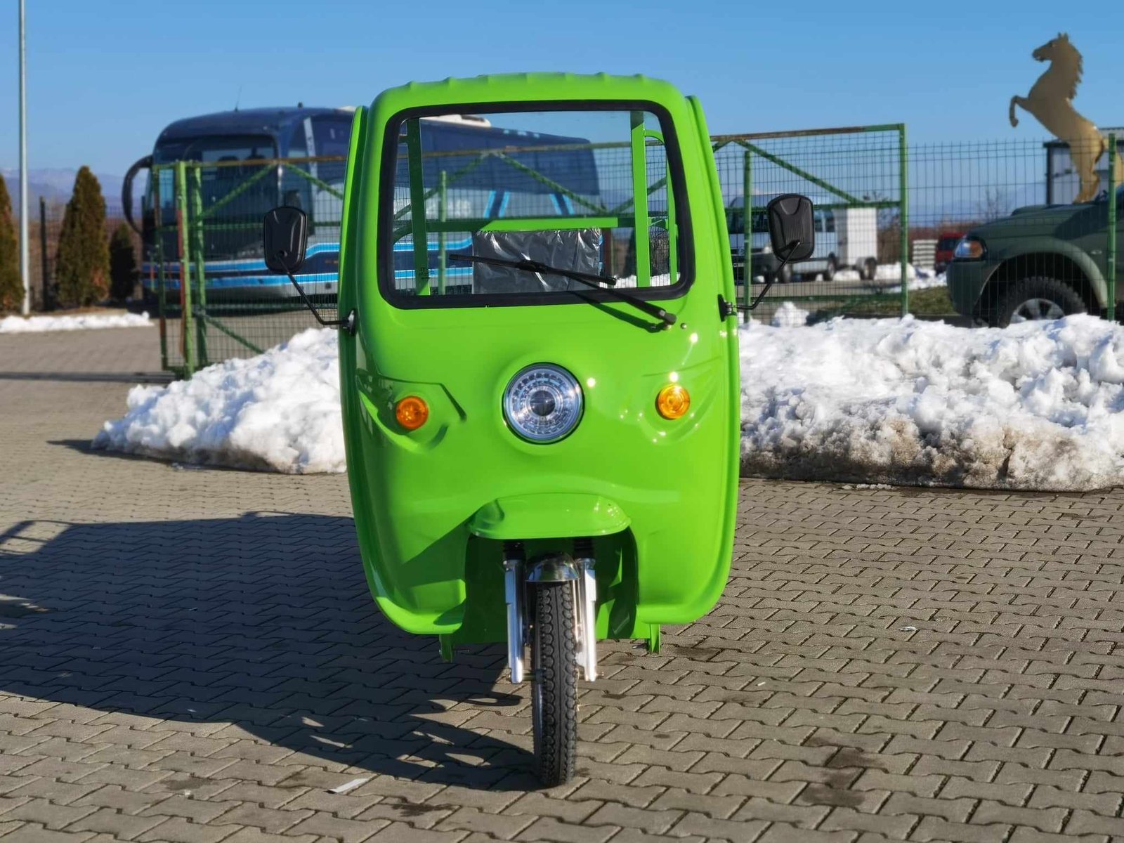 Triciclu electric 1200W Thor STAR Plus verde fara permis 60V45Ah 25km/h cu CIV inclus TRANSPORT GRATUIT - imagine 12