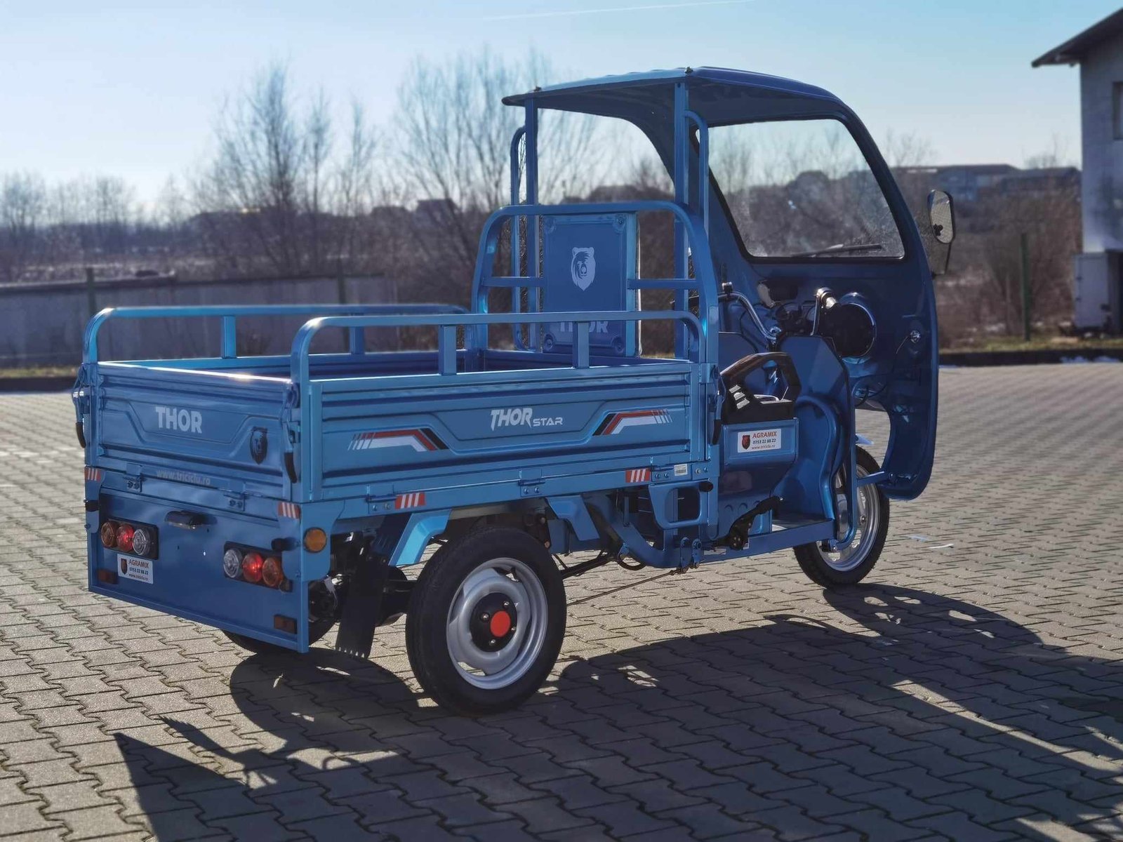 Triciclu electric 1200W Thor STAR Plus albastru fara permis 60V45Ah 25km/h cu CIV inclus TRANSPORT GRATUIT - imagine 14