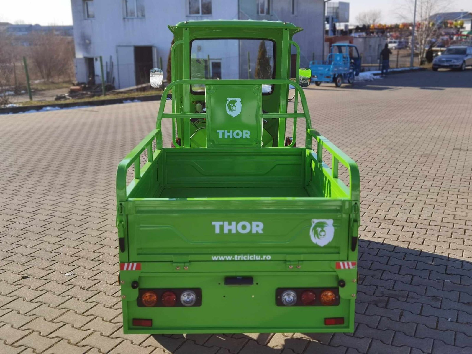 Triciclu electric 1200W Thor STAR Plus verde fara permis 60V45Ah 25km/h cu CIV inclus TRANSPORT GRATUIT - imagine 16
