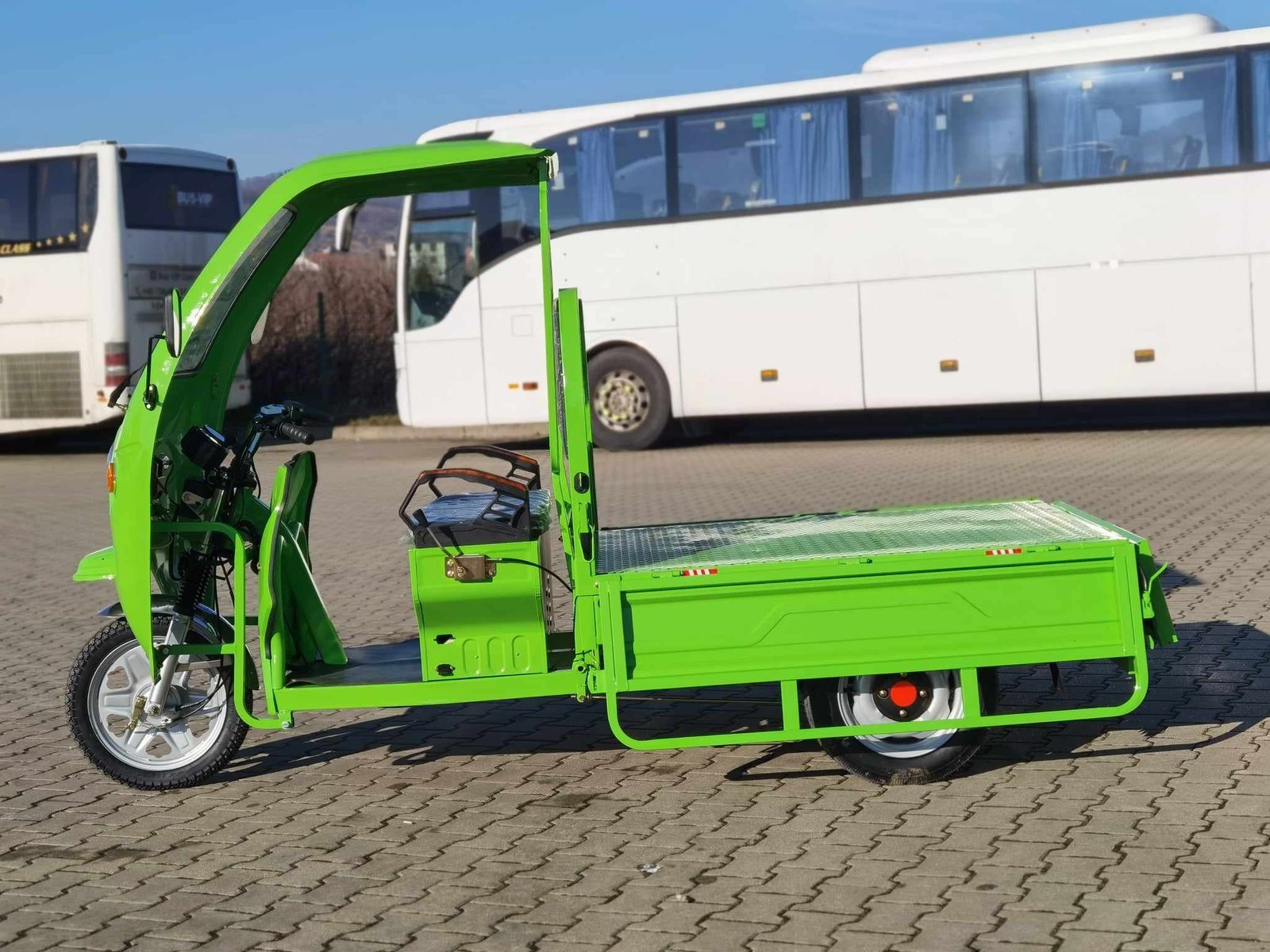 Triciclu electric 1200W Thor STAR Plus verde fara permis 60V45Ah 25km/h cu CIV inclus TRANSPORT GRATUIT - imagine 17