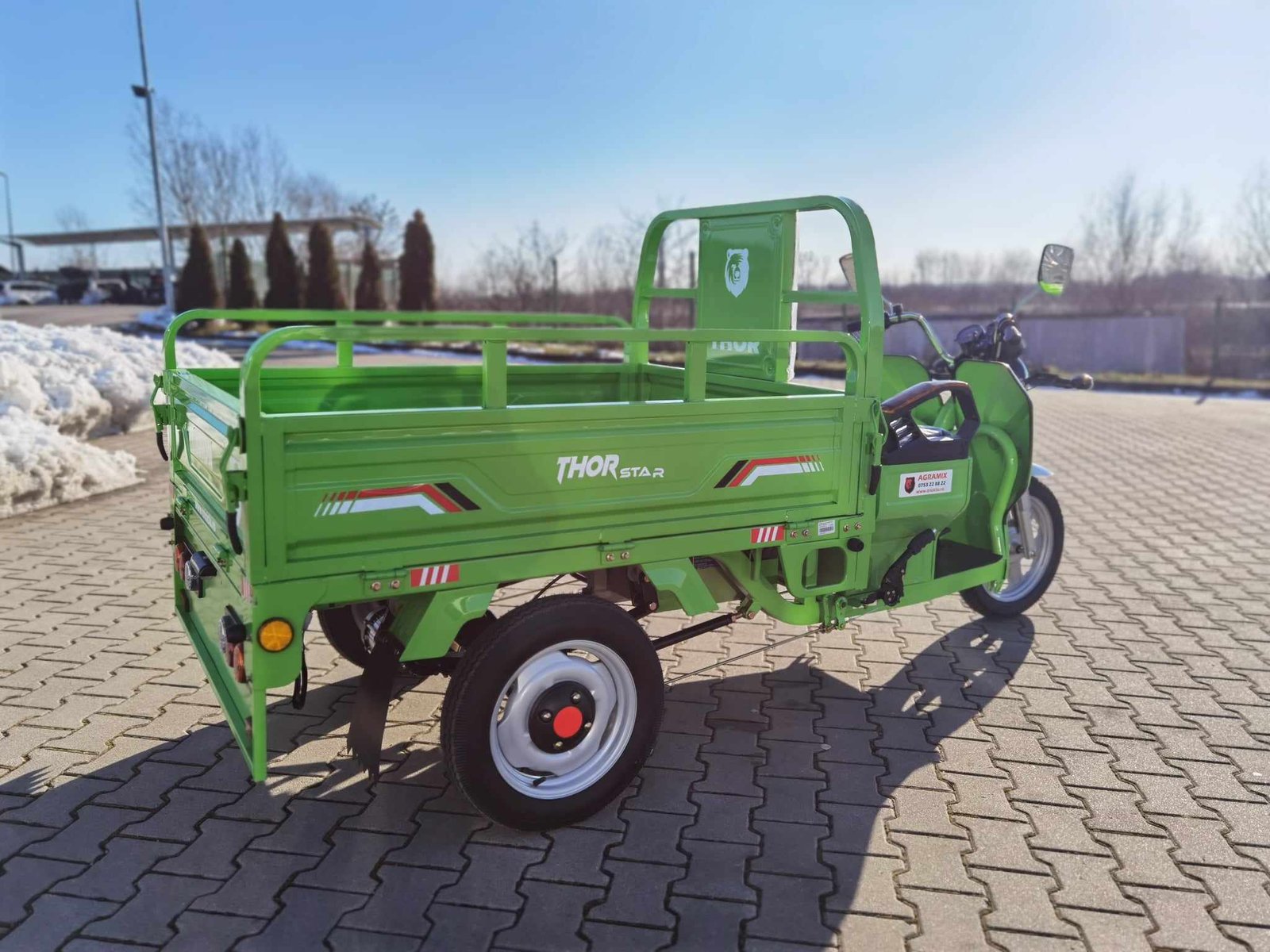 Triciclu electric 1200W Thor STAR verde fara permis 60V45Ah 25km/h cu CIV inclus TRANSPORT GRATUIT - imagine 20