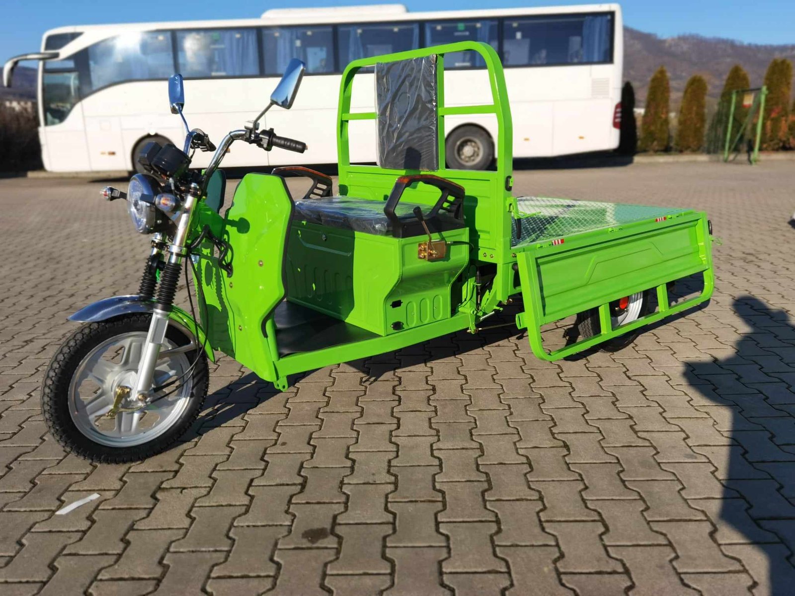 Triciclu electric 1200W Thor STAR verde fara permis 60V45Ah 25km/h cu CIV inclus TRANSPORT GRATUIT - imagine 21