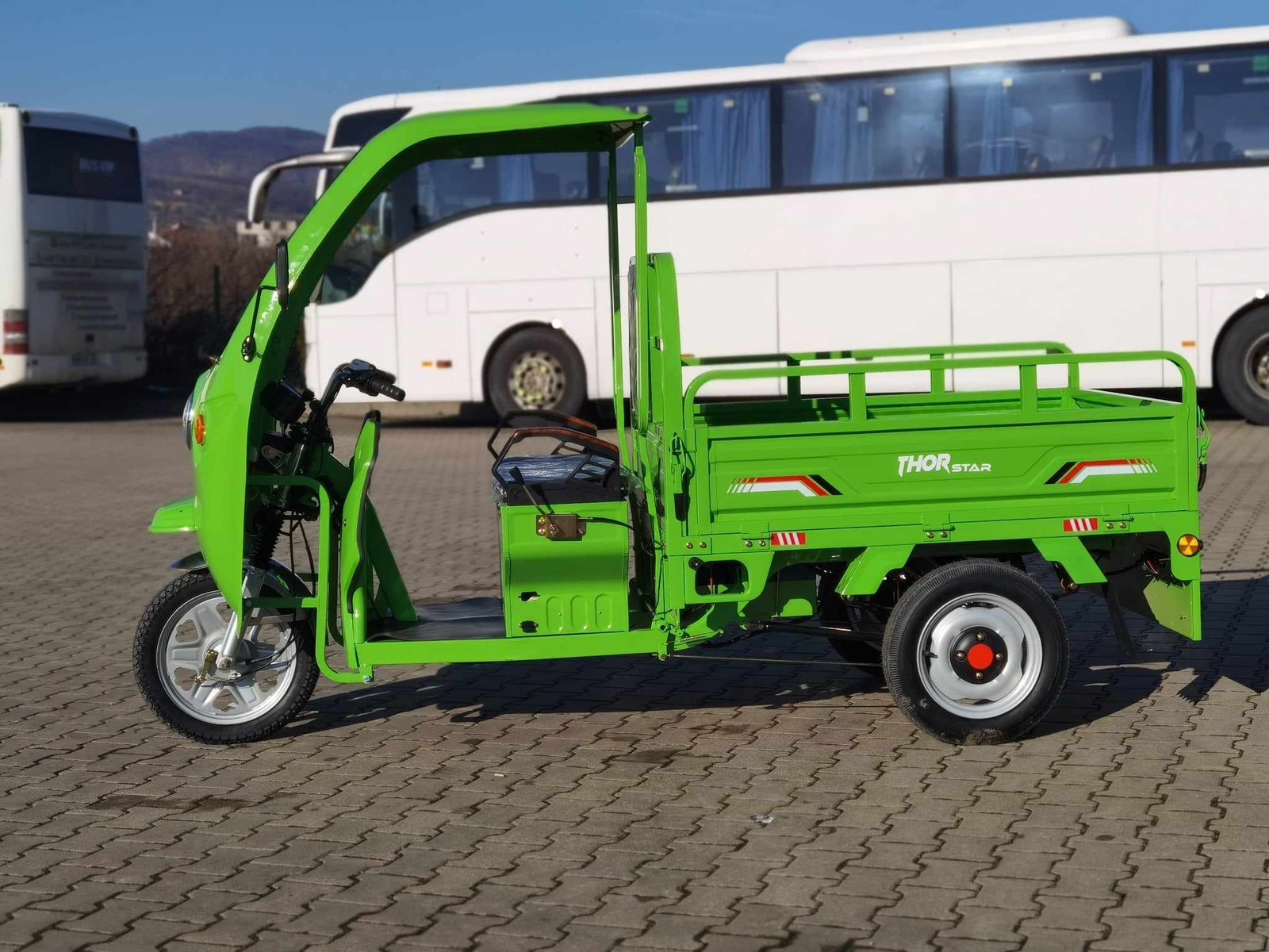 Triciclu electric 1200W Thor STAR Plus verde fara permis 60V45Ah 25km/h cu CIV inclus TRANSPORT GRATUIT - imagine 18