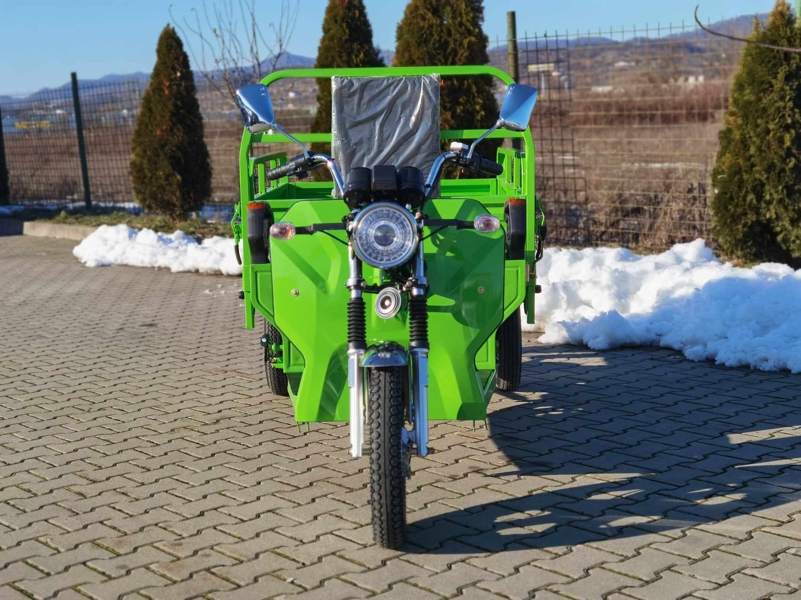 Triciclu electric 1200W Thor STAR verde fara permis 60V45Ah 25km/h cu CIV inclus TRANSPORT GRATUIT - imagine 23