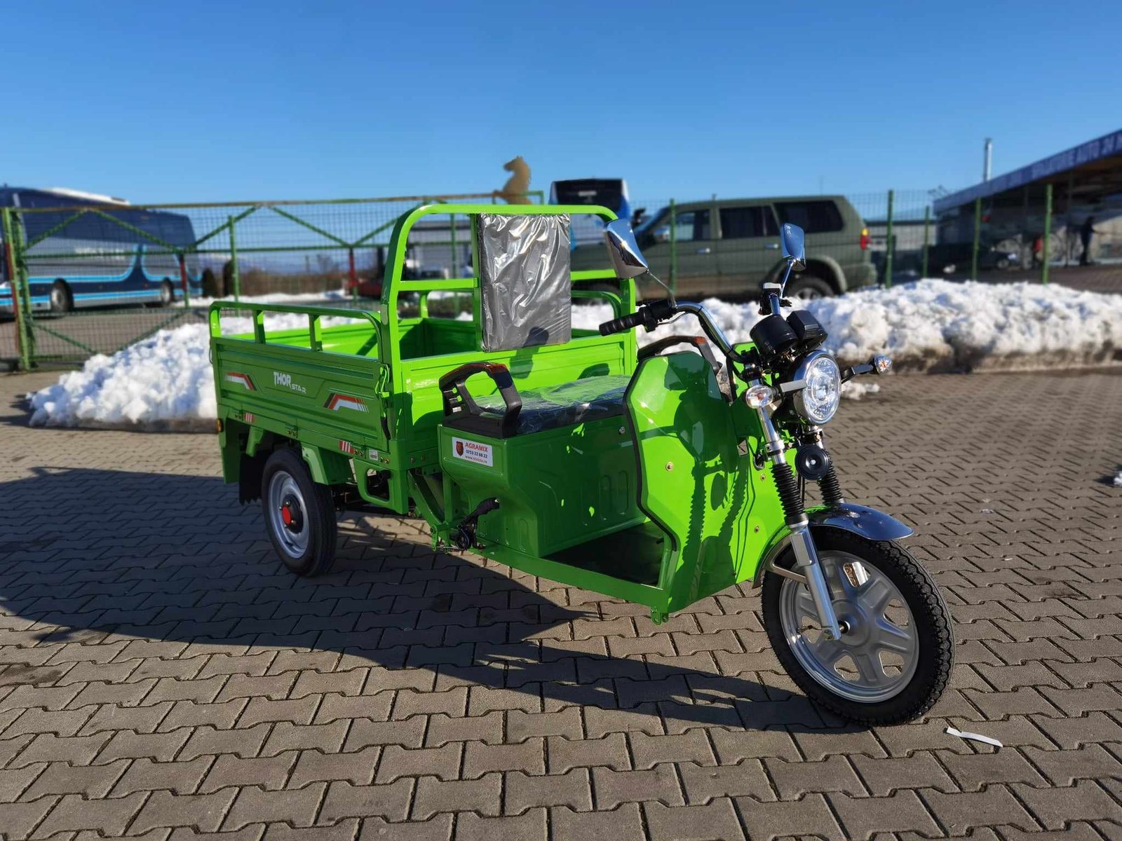 Triciclu electric 1200W Thor STAR verde fara permis 60V45Ah 25km/h cu CIV inclus TRANSPORT GRATUIT - imagine 26