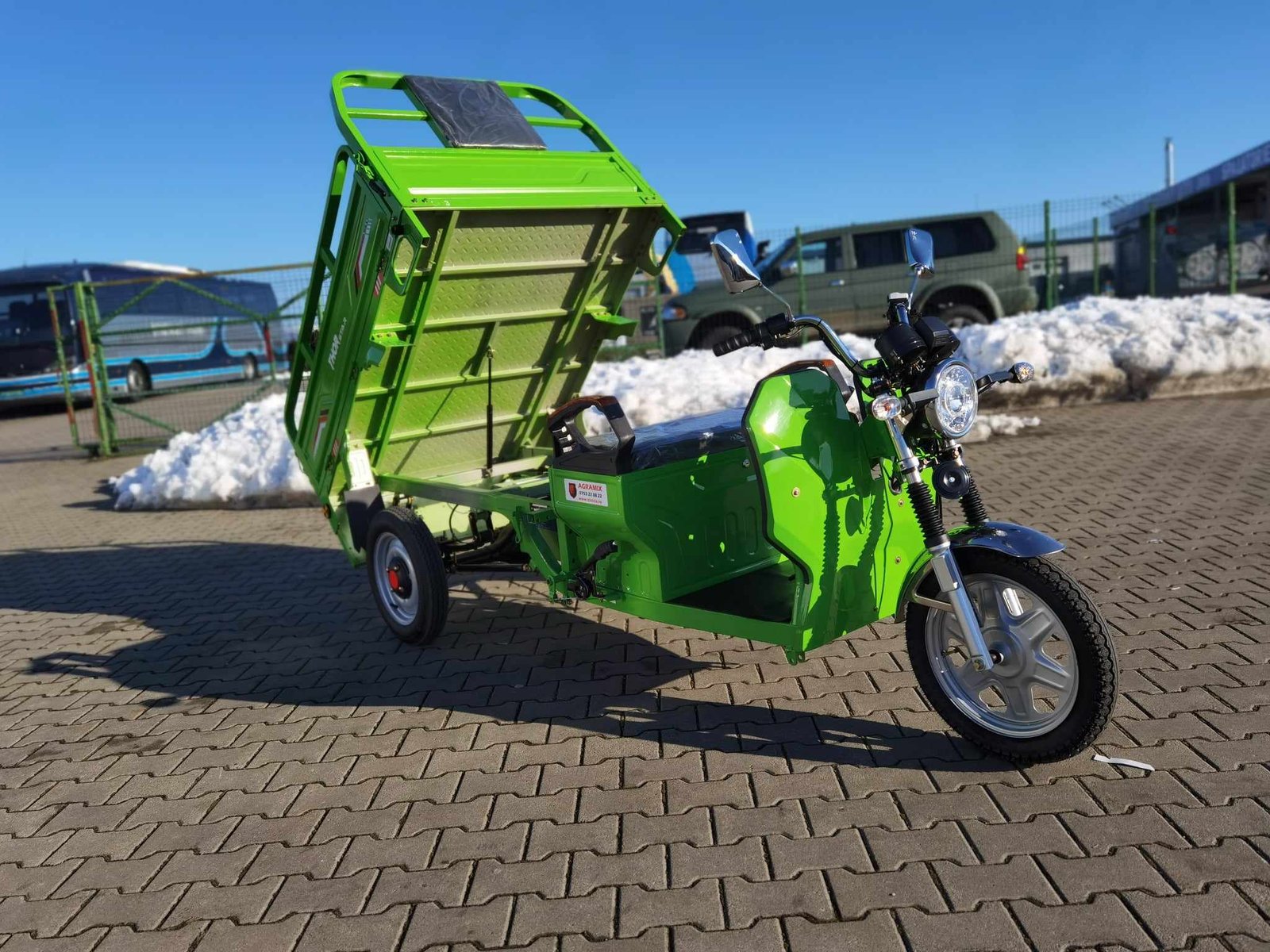 Triciclu electric 1200W Thor STAR verde fara permis 60V45Ah 25km/h cu CIV inclus TRANSPORT GRATUIT - imagine 27