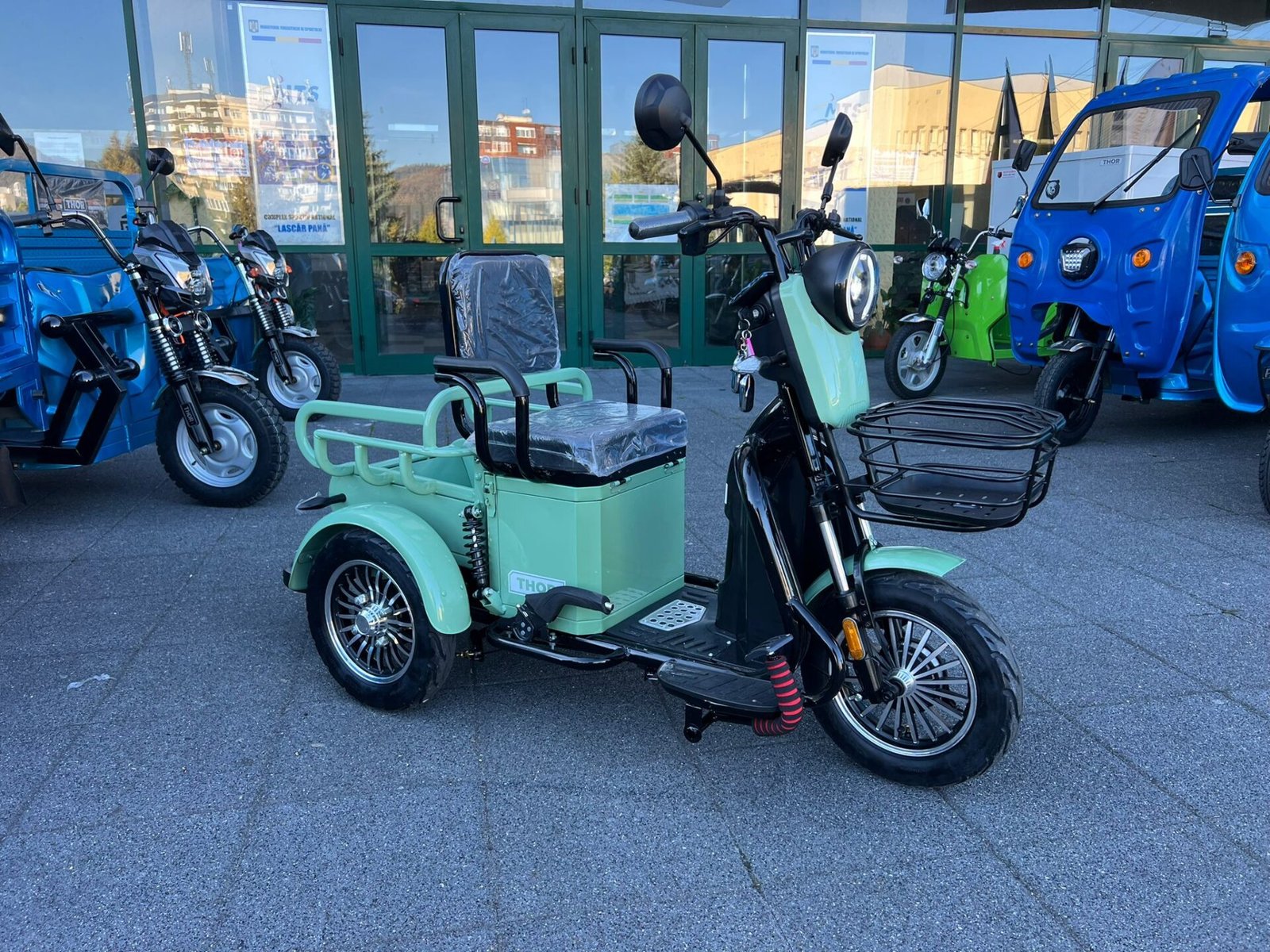 Triciclu electric 500W Thor NEO verde fara permis 48V20Ah 25km/h TRANSPORT GRATUIT - imagine 7