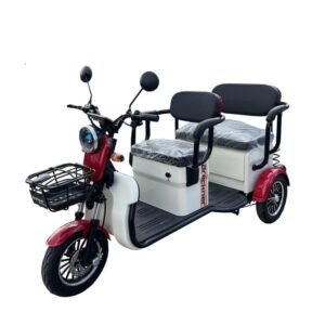 Triciclu electric 1000W Breckner TRAVEL rosu-alb fara permis 60V20Ah 25km/h TRANSPORT GRATUIT