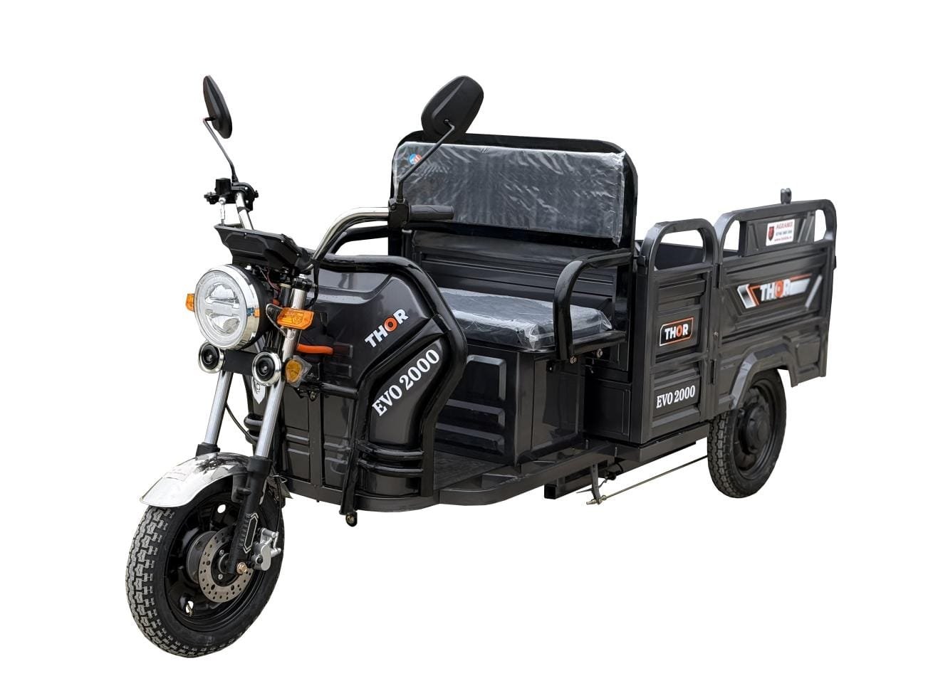Triciclu electric 2000W Thor EVO 2000 fara permis 72V32Ah 25km/h cu CIV inclus TRANSPORT GRATUIT