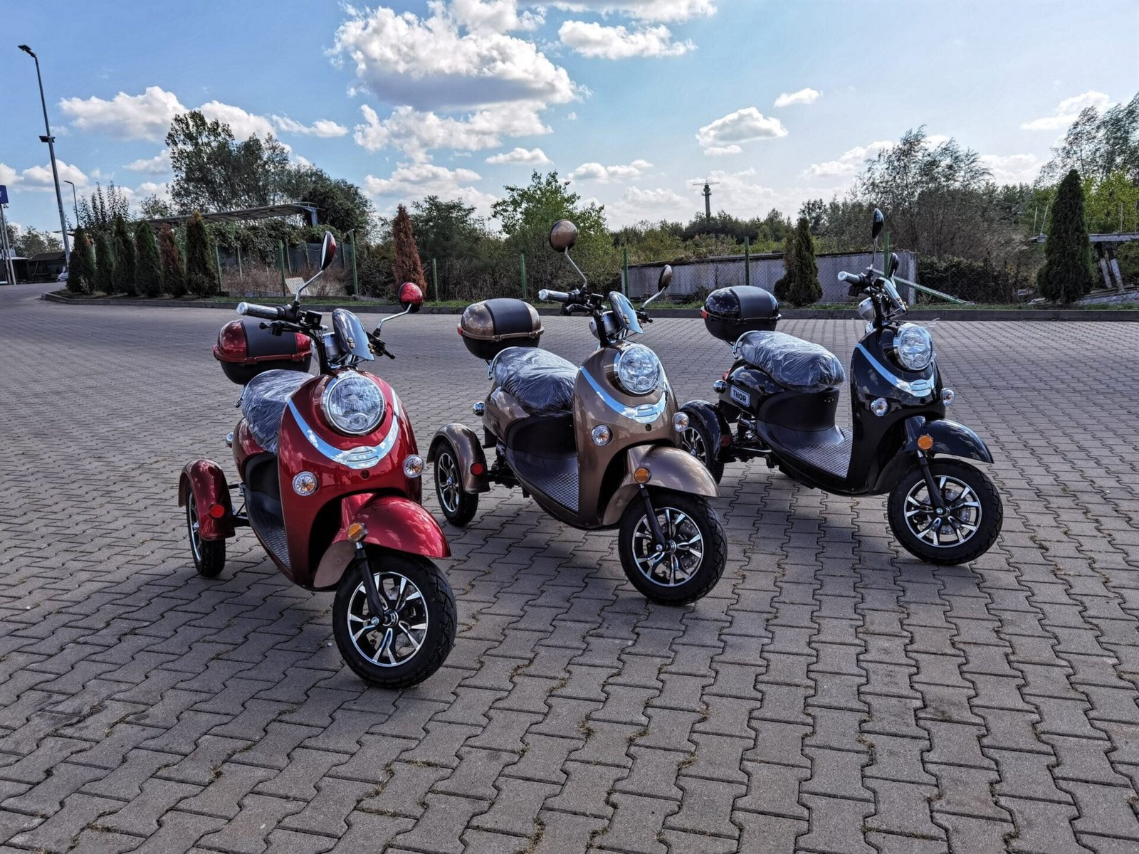 Triciclu electric 800W Thor Spyder maro fara permis 60V20Ah 25km/h TRANSPORT GRATUIT - imagine 3