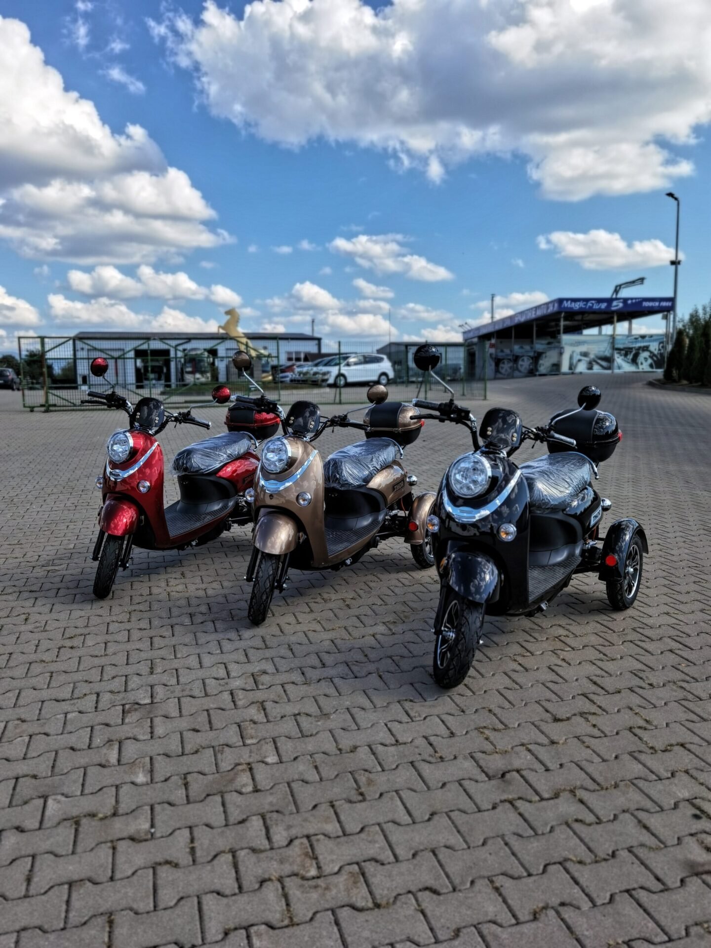Triciclu electric 800W Thor Spyder maro fara permis 60V20Ah 25km/h TRANSPORT GRATUIT - imagine 5